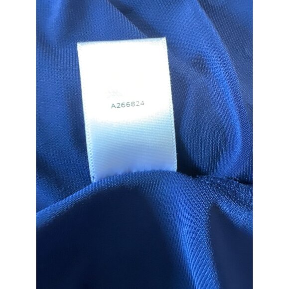 Susan Graver Blue Long Sleeve Tunic W/ Gold Stud Accents On Hem & Sleeves Sz 2X - Picture 9 of 10